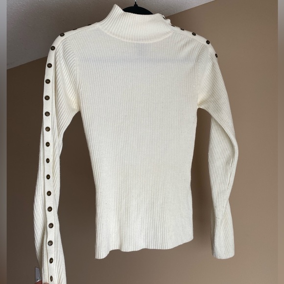 Dex Button Detail Turtleneck Sweater - Picture 2 of 8